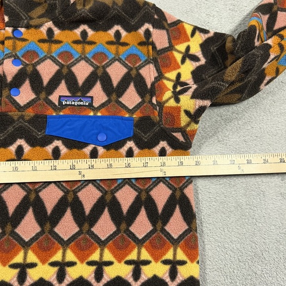 Patagonia Synchilla Snap T Fleece Pullover Womens S Companions Big Anthos Pink - Picture 6 of 13